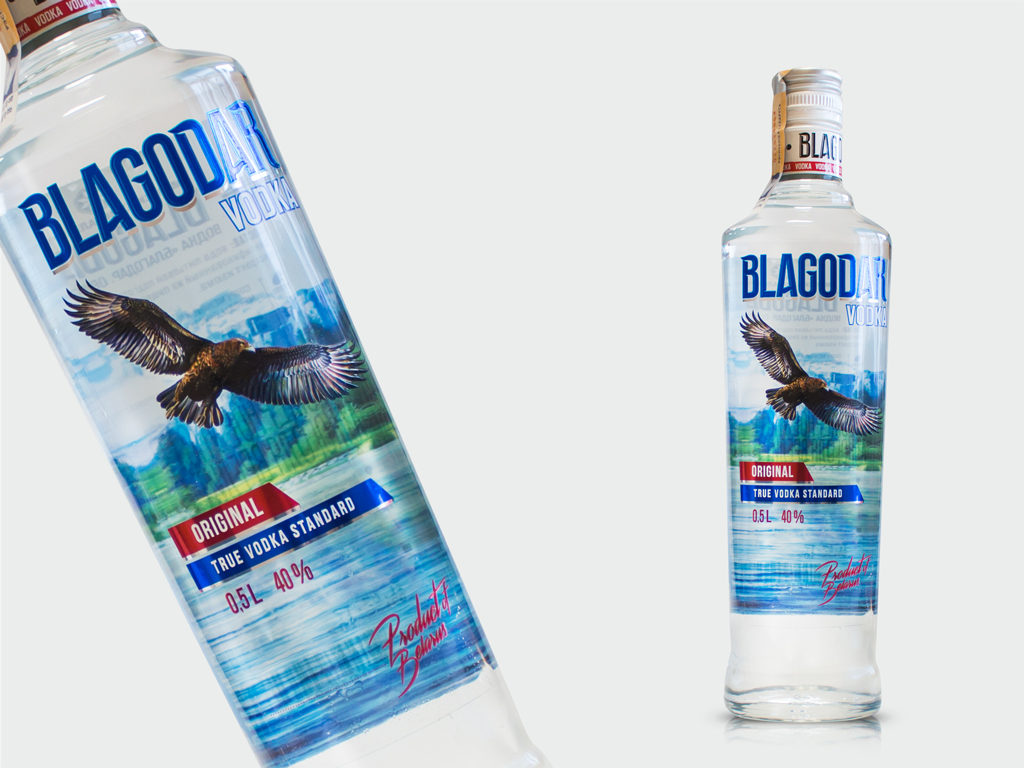 Этикетка для водки BLAGODAR